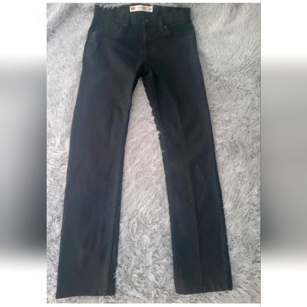 New Levi's Tween 511 Slim Fit Performance Jeans Black 29x31 Boy Sz 18 Denim